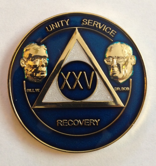 AA Bill & Bob Anniversary Medallion (Blue) [FL-TRIBB] - $24.95 : 12 ...